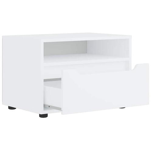 TV-bord VISNES 60x40x38 cm konstrueret træ hvid