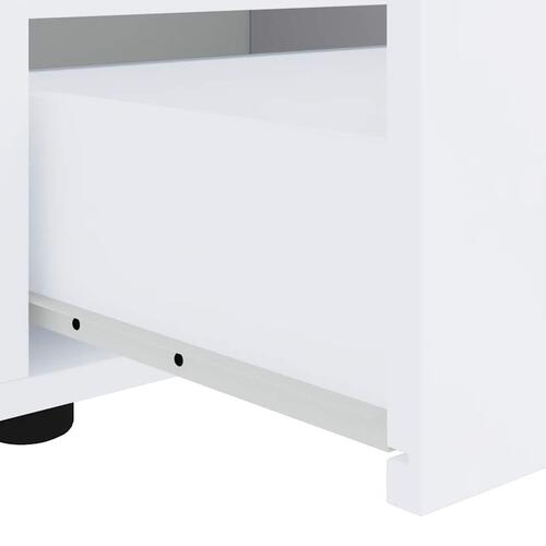 TV-bord VISNES 60x40x38 cm konstrueret træ hvid