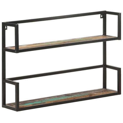 Væghylde 90x20x60 cm massivt genbrugstræ