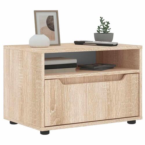TV-bord VISNES 60x40x38 cm konstrueret træ sonoma-eg