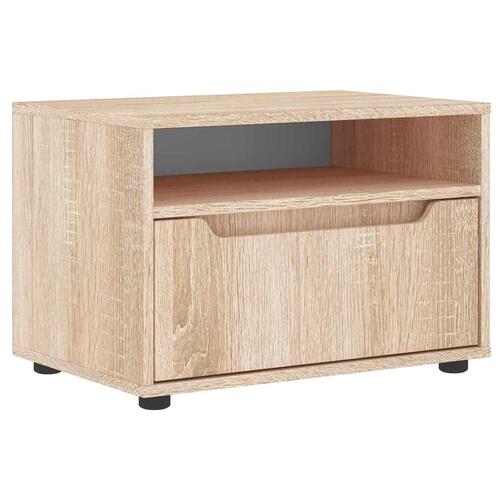 TV-bord VISNES 60x40x38 cm konstrueret træ sonoma-eg