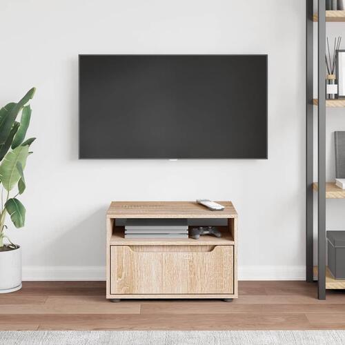 TV-bord VISNES 60x40x38 cm konstrueret træ sonoma-eg