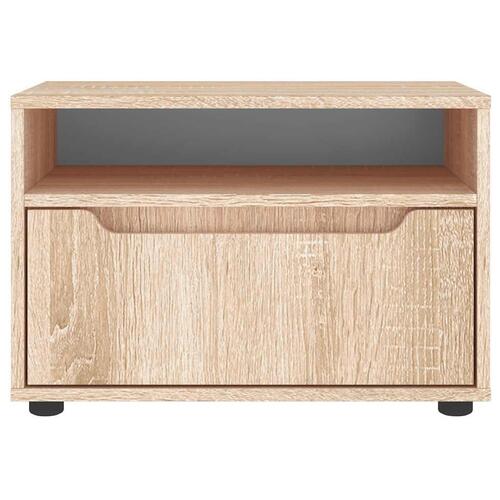 TV-bord VISNES 60x40x38 cm konstrueret træ sonoma-eg