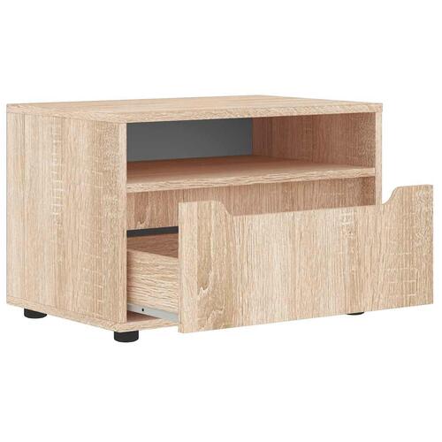TV-bord VISNES 60x40x38 cm konstrueret træ sonoma-eg