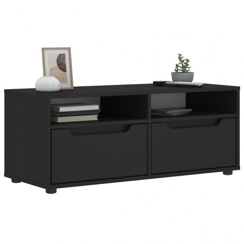 TV-bord VISNES - sort 100 x 40 x 38 cm
