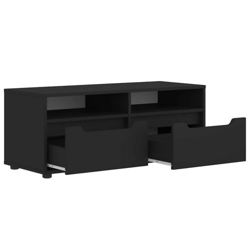 TV-bord VISNES - sort 100 x 40 x 38 cm