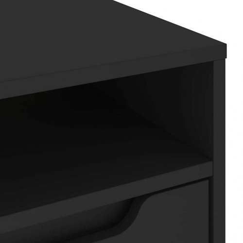 TV-bord VISNES - sort 100 x 40 x 38 cm