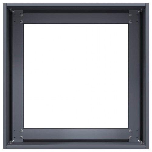 Plantekasse 40×40×40 cm i koldvalset stål - antracitgrå