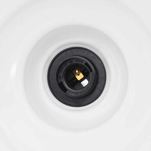 Pendellampe højdejusterbar E27 Ø 31 cm metal glans sort