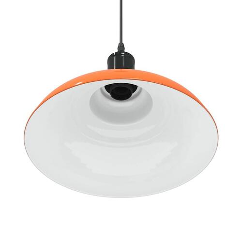 Pendellampe højdejusterbar E27 Ø 31 cm metal glans orange