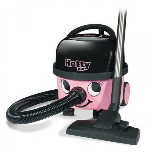 Numatic Hetty 160 stavstøvsuger/cylindermodell - 620 W, sort/lyserød