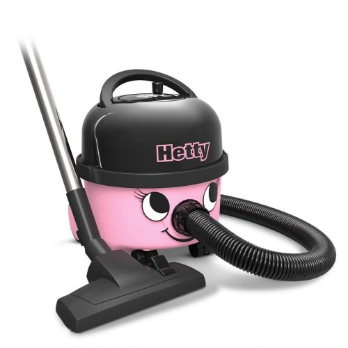 Numatic Hetty 160 stavstøvsuger/cylindermodell - 620 W, sort/lyserød