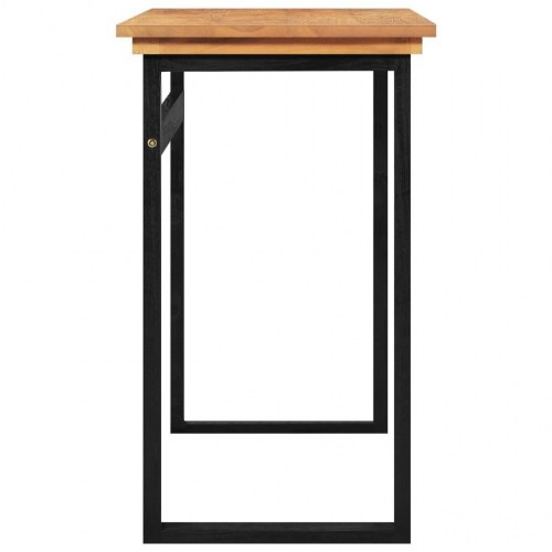 Skrivebord 100x45x75 cm massivt teaktræ