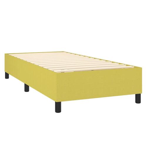 Sengeramme 90x190 cm stof grøn