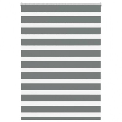 Zebragardin mørkegrå 105×150 cm - stofbredde 100,9 cm, polyester