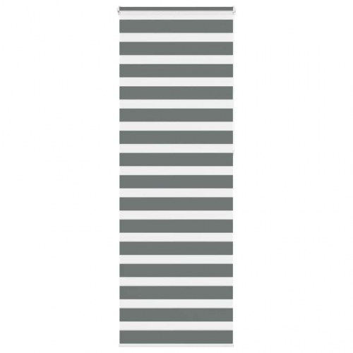 Zebragardin - mørkegrå 80×230 cm, stofbredde 75,9 cm, polyester