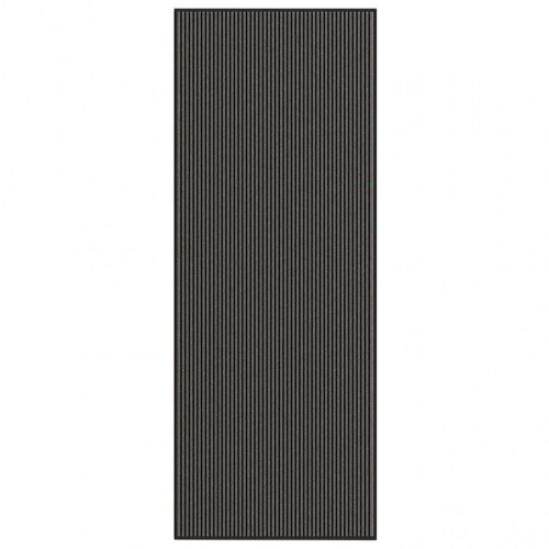 Dørmåtte Stribe Sort og Grå 115x300 cm