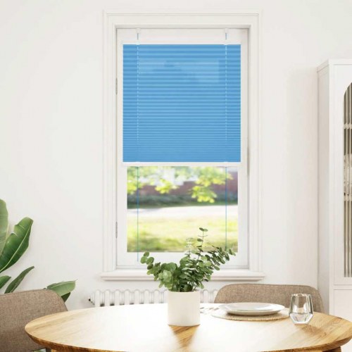 Plisségardin Blå 60x100 cm Stofbredde 59,4 cm Polyester
