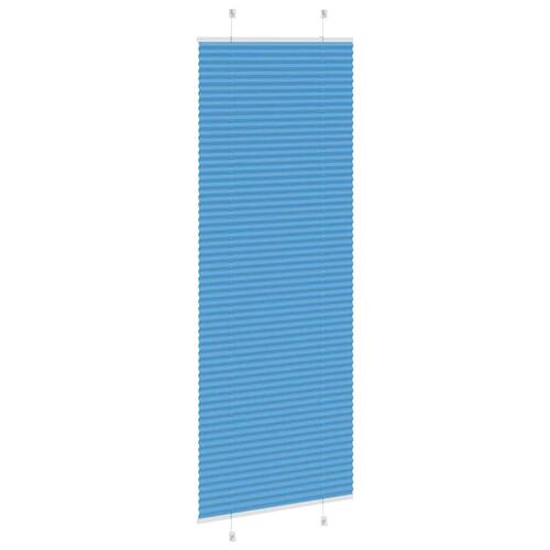 Plisségardin Blå 80x200 cm Stofbredde 79,4 cm Polyester