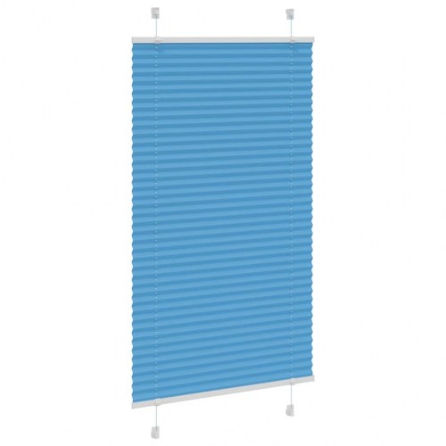 Plisségardin - blå 70×150 cm, stofbredde 69,4 cm, polyester