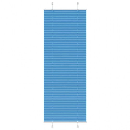 Plisségardin - blå 70×200 cm, stofbredde 69,4 cm, polyester