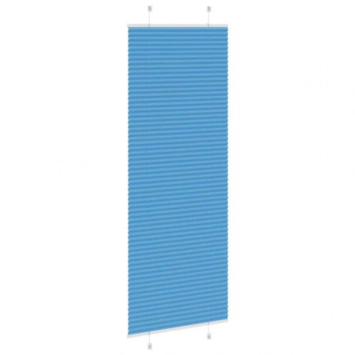 Plisségardin - blå 70×200 cm, stofbredde 69,4 cm, polyester