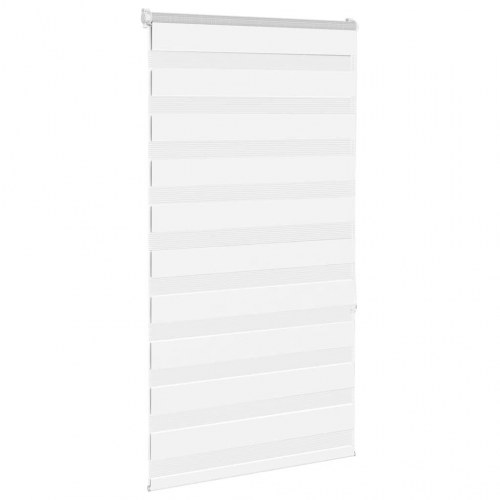 Zebragardin hvid 85×150 cm - stofbredde 80,9 cm, polyester