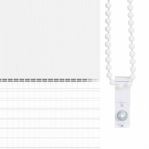 Zebragardin hvid 75x150 cm stofbredde 70,9 cm polyester