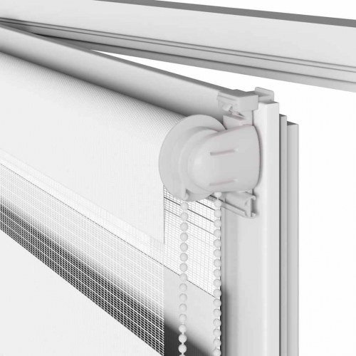 Zebragardin hvid 75x150 cm stofbredde 70,9 cm polyester