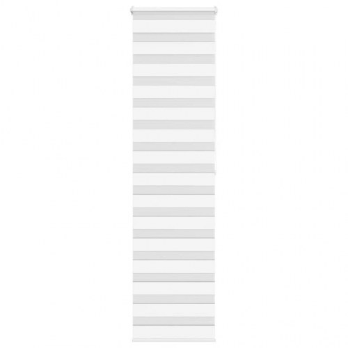 Zebragardin - hvid 60×200 cm, stofbredde 55,9 cm, polyester