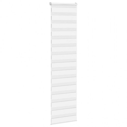 Zebragardin - hvid 60×200 cm, stofbredde 55,9 cm, polyester