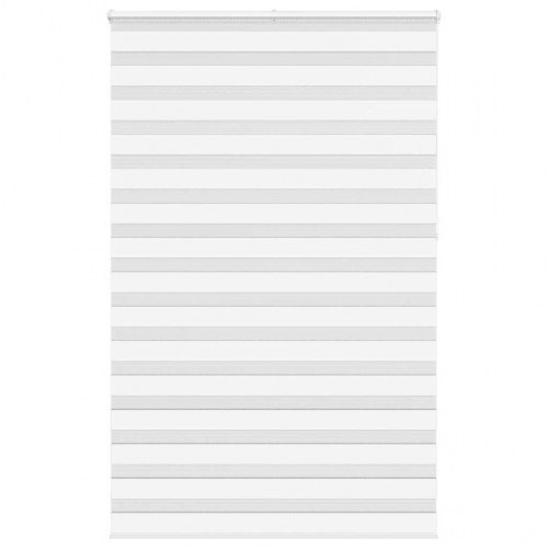 Zebragardin - hvid 145 × 230 cm, stofbredde 140,9 cm, polyester