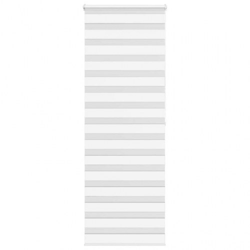 Zebragardin - hvid 85×200 cm, stofbredde 80,9 cm, polyester