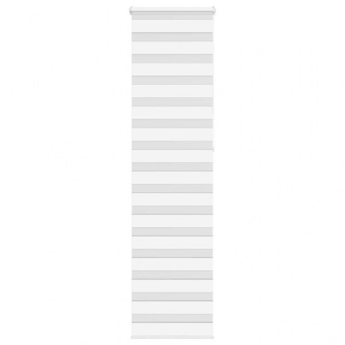 Zebragardin - hvid 65×230 cm, stofbredde 60,9 cm, polyester