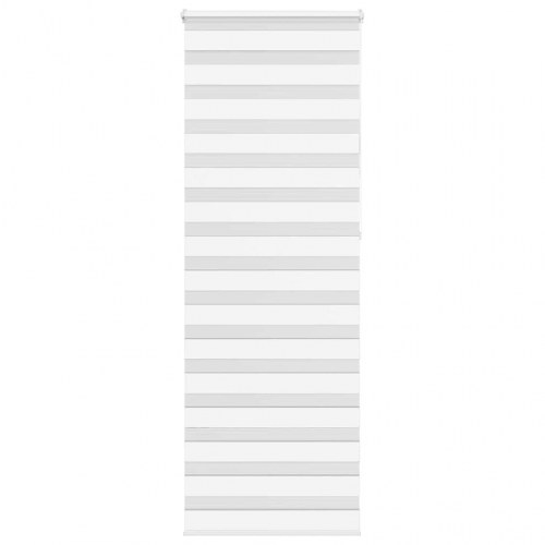 Zebragardin - hvid 75×230 cm, stofbredde 70,9 cm, polyester