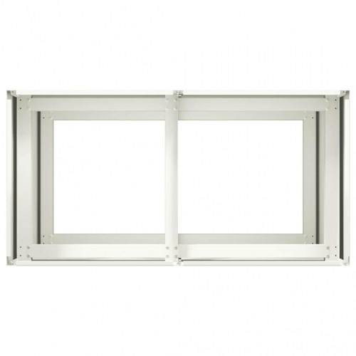 Plantekasse i hvid - 80×40×80 cm koldvalset stål