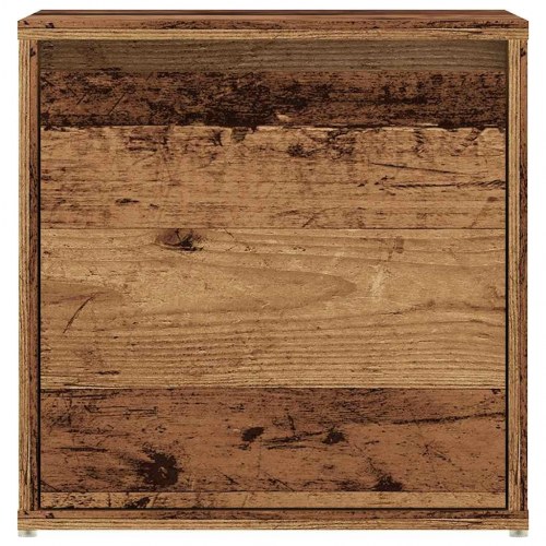 Opbevaringsskab 40,5×40×40 cm i konstrueret træ - gammelt træ-look