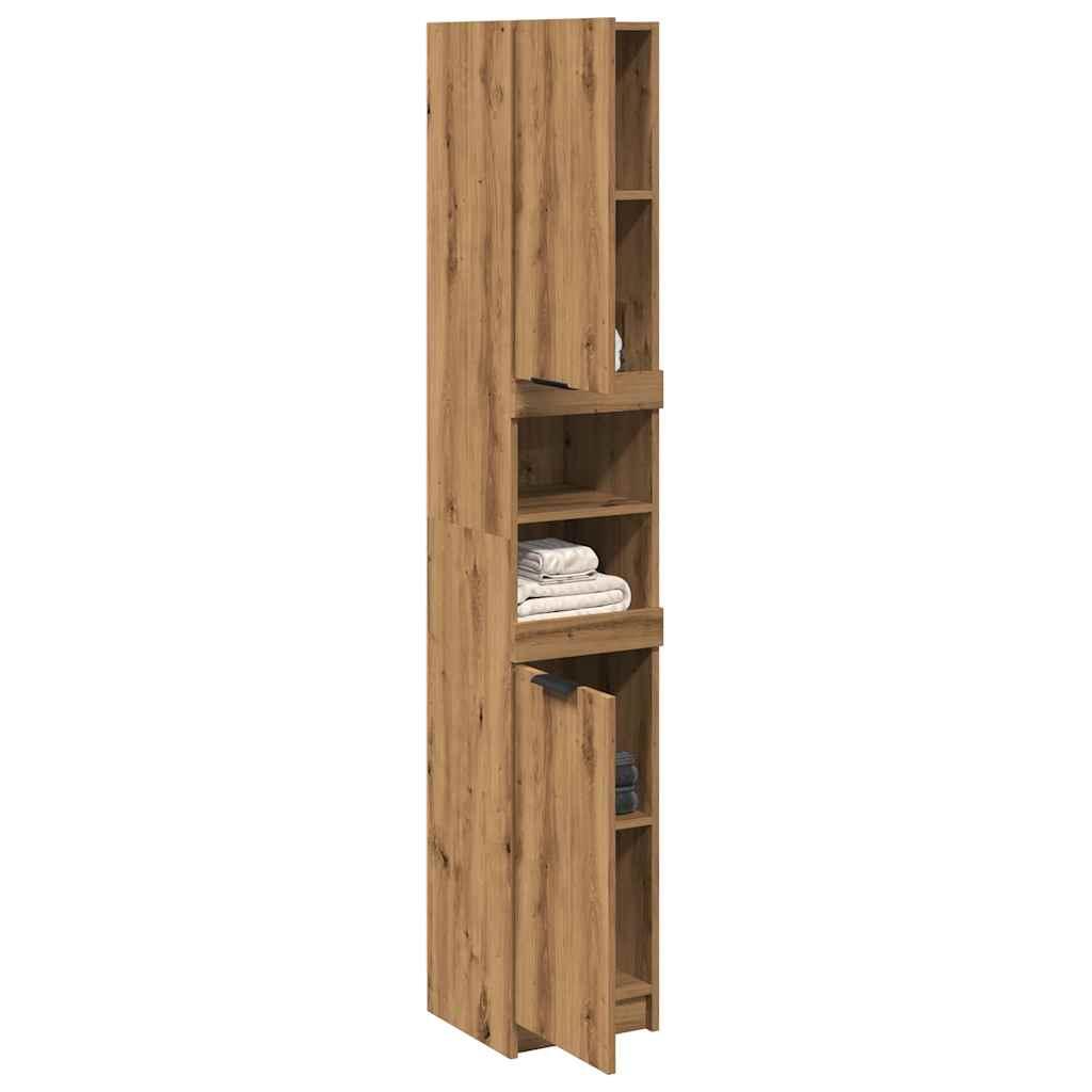 BadevÃ¦relsesskab 32x34x188,5 cm konstrueret trÃ¦ kunsteg