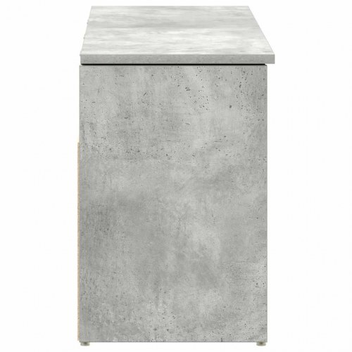 Skobænk 102×30,5×45 cm i konstrueret træ - betongrå