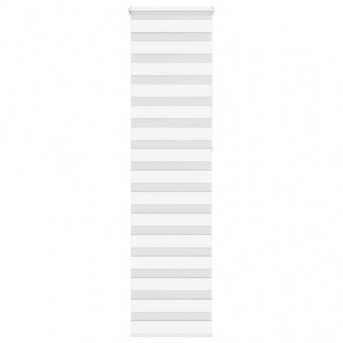 Zebragardin - hvid 60×230 cm, stofbredde 55,9 cm, polyester