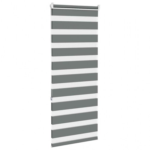 Zebragardin mørkegrå 60×150 cm - stofbredde 55,9 cm, polyester