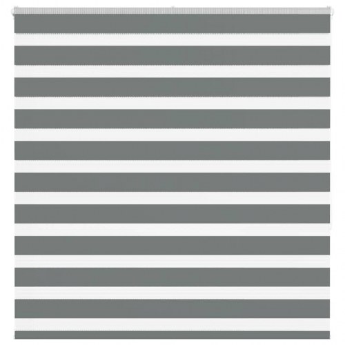 Zebragardin mørkegrå 145×150 cm - stofbredde 140,9 cm, polyester