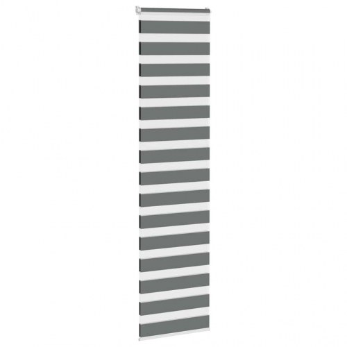 Zebragardin mørkegrå 60×230 cm - stofbredde 55,9 cm, polyester