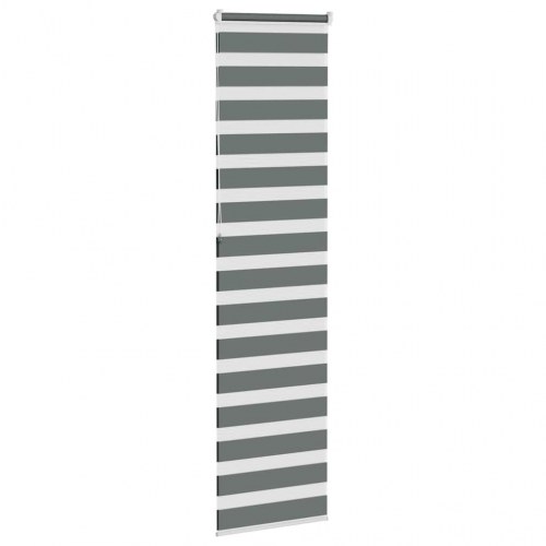 Zebragardin mørkegrå 60×230 cm - stofbredde 55,9 cm, polyester