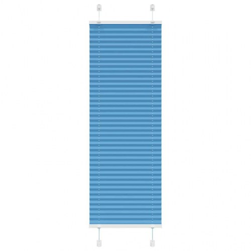 Plisségardin - blå 40×100 cm, stofbredde 39,4 cm, polyester