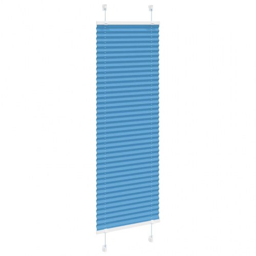 Plisségardin - blå 40×100 cm, stofbredde 39,4 cm, polyester