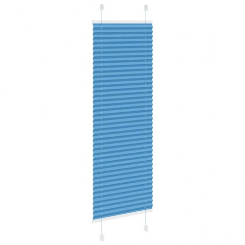 Plisségardin - blå 40×100 cm, stofbredde 39,4 cm, polyester
