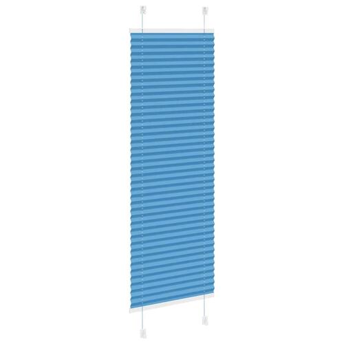 Plisségardin Blå 50x100 cm Stofbredde 49,4 cm Polyester