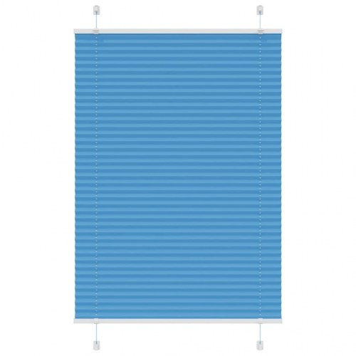 Plisségardin - blå 70×100 cm, stofbredde 69,4 cm, polyester