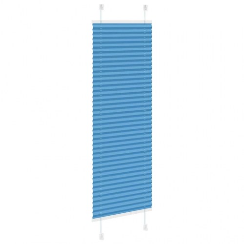 Plisségardin - blå 50×150 cm, stofbredde 49,4 cm, polyester
